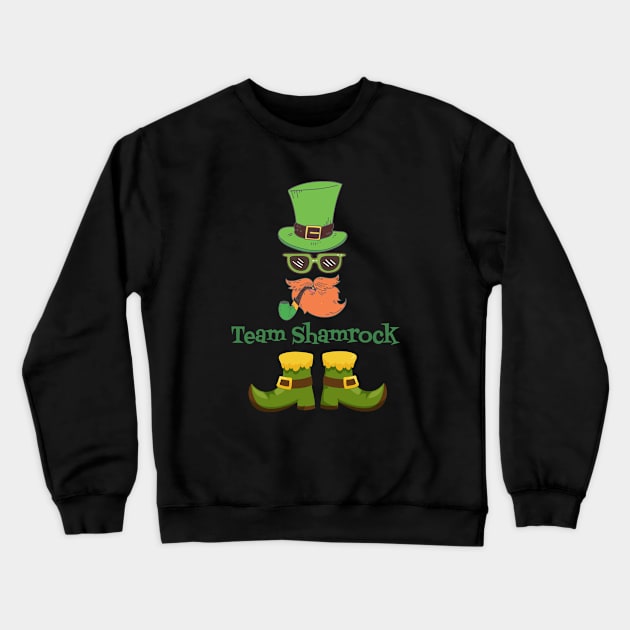 Shamrock St Patricks Day Crewneck Sweatshirt by Vine Time T shirts